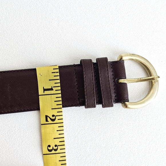 Coach Vintage Brown Leather Belt | Medium | Solid Brass Buckle | Handcrafted - Picture 13 of 16